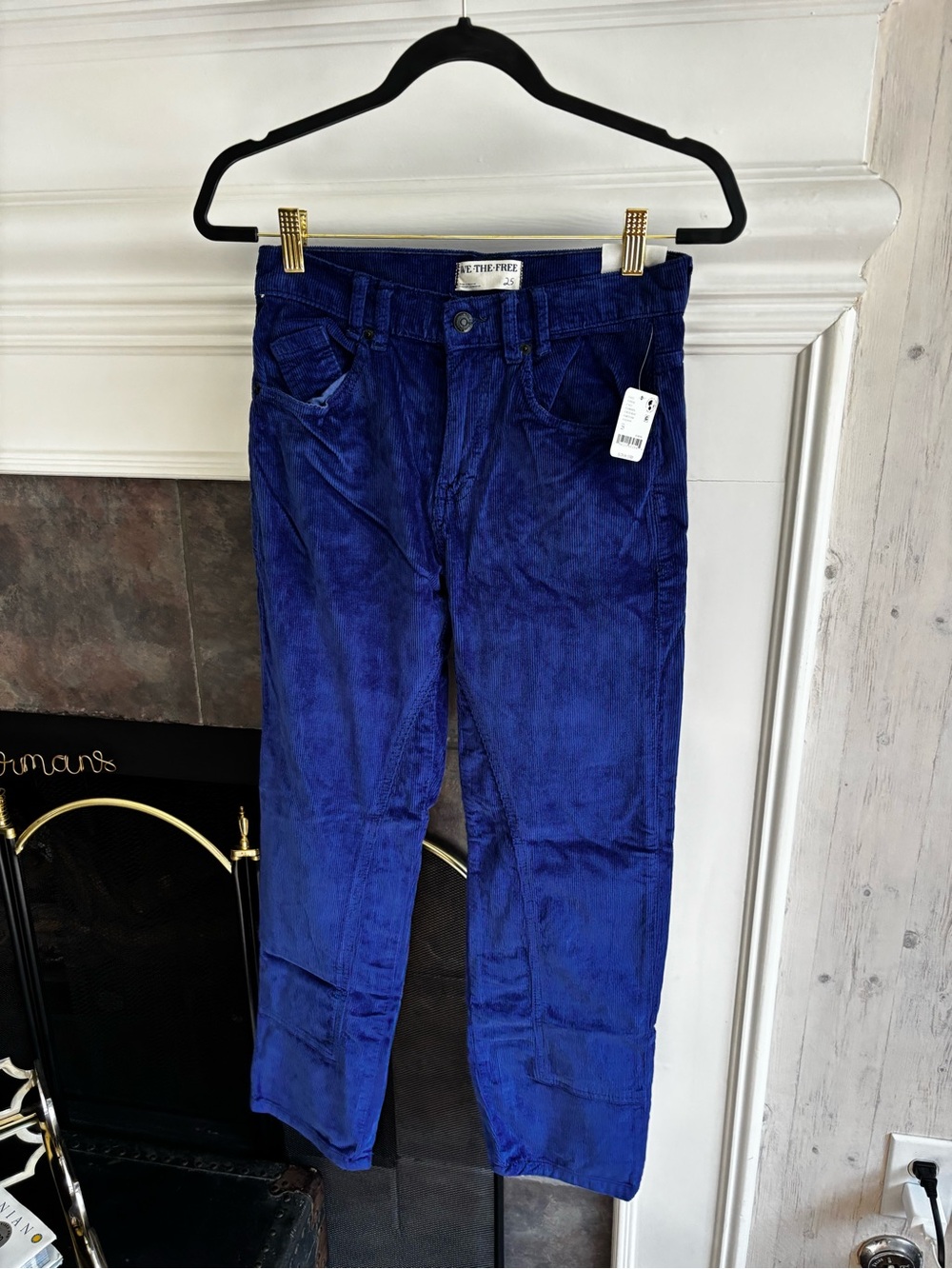 Free People ‘Risk-Taker' Cobalt Blue Corduroy Pants